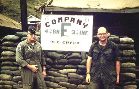 Photo: Duc Pho Fire Base, January 1969, Left: Tom Utts, Right: Bill Utts.