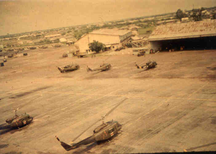 Photo: Tan Son Nhut Airbase Heliport, Vietnam 1968.