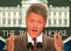 President Bill Clinton confesses Pot Smoking. Darth Vader expresses Outrage!