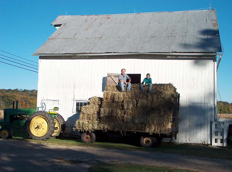 Larry Eley and son.