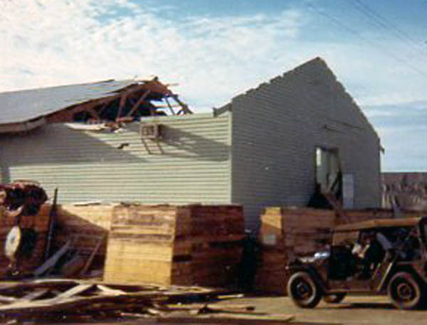 15. Da Nang AB: 366th TFW: Rocket Attack! Clean up and repairs. 1969. [Peter Halferty photo]. 