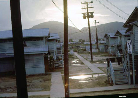 3. Da Nang AB, 366th TFW: The night is coming, but not necessarily a peaceful sleep. Freedom Hill 327 catches the setting sun. 1969-1970. [Photo by Ed Burchard].