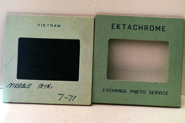 20. Da Nang AB, 366th TFW: Mailing off cassette tapes of rocket attack. 1969-1970. [Photo by Ed Burchard].