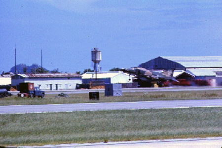5. Da Nang AB, 366th TFW: F-4 Phantom lift off from runway. 1969-1970. [Photo by Ed Burchard]. 
