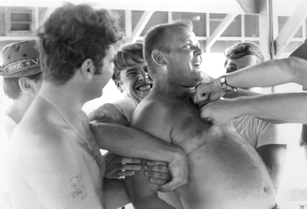 14. Da Nang AB: Sgt Miller gets his :). 1971. [Photos by Ken Frick].