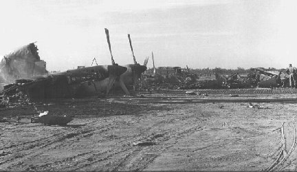 C-130 debris, sapper attack/Photo by Fred Reiling, LTC, USAF (Ret)