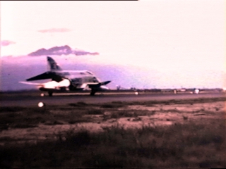 Da Nang Air Base, F4 Phantom afterburners take off.