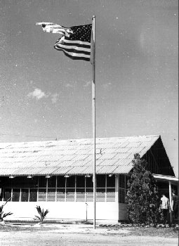 US Flag posted, Da Nang, July 4 th/Photo by Fred Reiling, LTC, USAF (Ret)