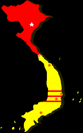 Map: North/South Vietnam