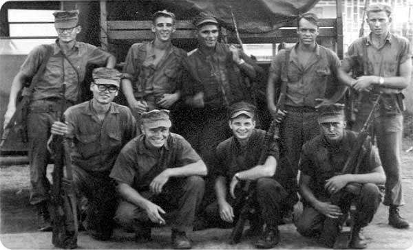 Seabees, part of H Company, MCB-7 in Phu Bai, SVN, 60 miles south of the DMZ.