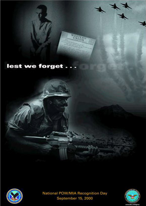 POW-MIA Recognition Day Poster, 2000. Download large poster!