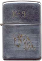 Zippo: (Front) K-9, [Snoopy]