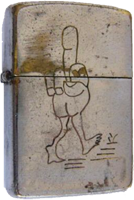 Zippo: (Front) [A Walking Bird]