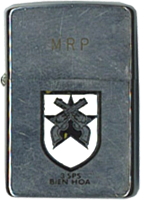 Zippo: (Front) MRP. 3rd SPS. BIEN HOA