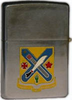 Zippo: (Front) [CREST], Unit Insignia for the, 2nd Regiment U.S. Army