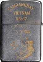 Zippo: (Back) Cam Ranh Bay Vietnam 1966-1967