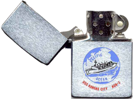 Zippo: (Front) [OPENED] SAN JOSE CALIF. DA NANG, VIET-NAM, 1971-1972