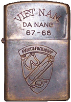 Zippo (Front): VIETNAM, Da Nang 1967 - 1968, First & Foremost