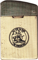 Zippo: (Front) [CREST]  MSgt Raymond L. Osbourne, Jr., Da Nang AB, 366th SPS, N.C.O. OPEN MESSES, VIETNAM, 1971-1972. submitted by, L. Osbourne